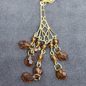 Gold and Bronze Tone Ethnic Necklace Handmade